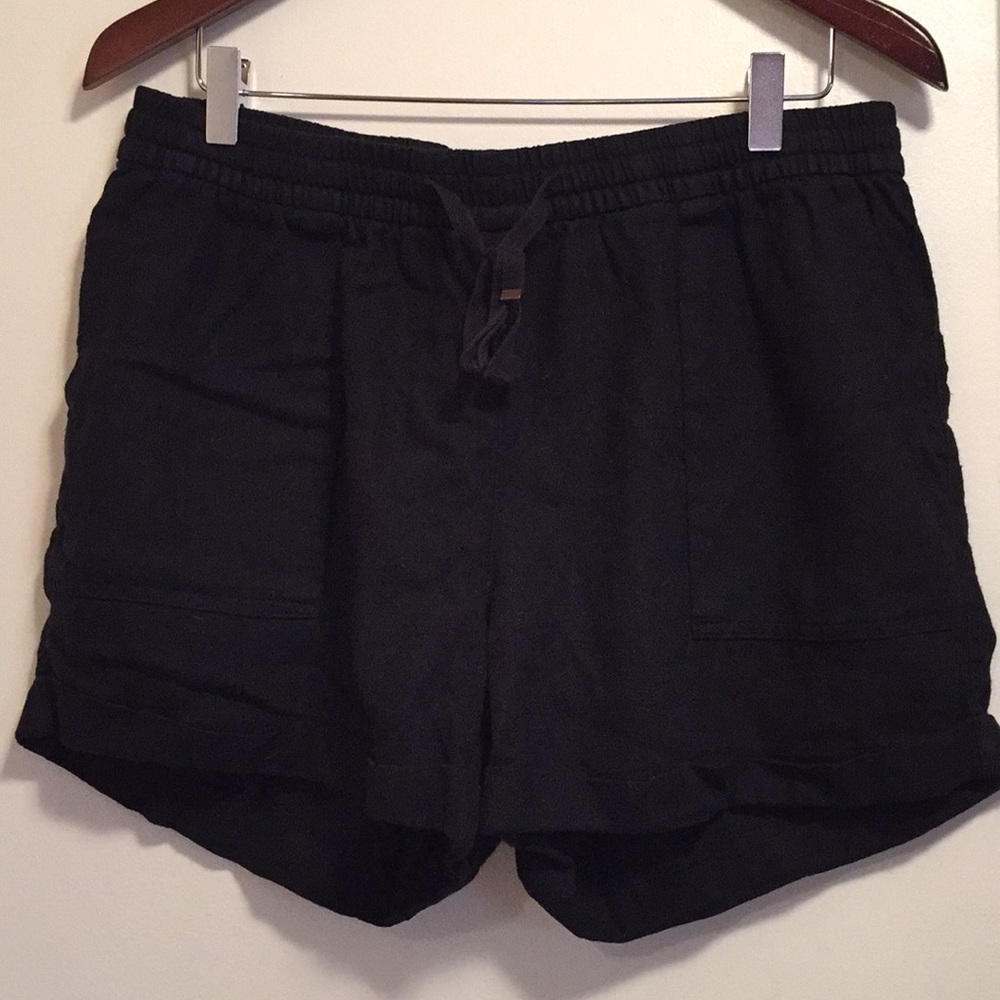 Old Navy black linen shirts, size L